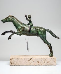 Oxidized bronze horse  (15cm/5.90'' Tall)