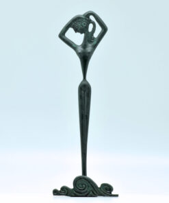 Aphrodite (handmade oxidized bronze statue) (18cm/7.08” Tall)